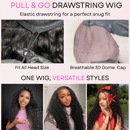Perruque Cheveux bouclés